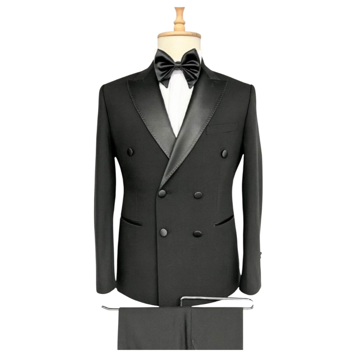 Quesste Double-Breasted Peak Lapel 2-Piece Tuxedo