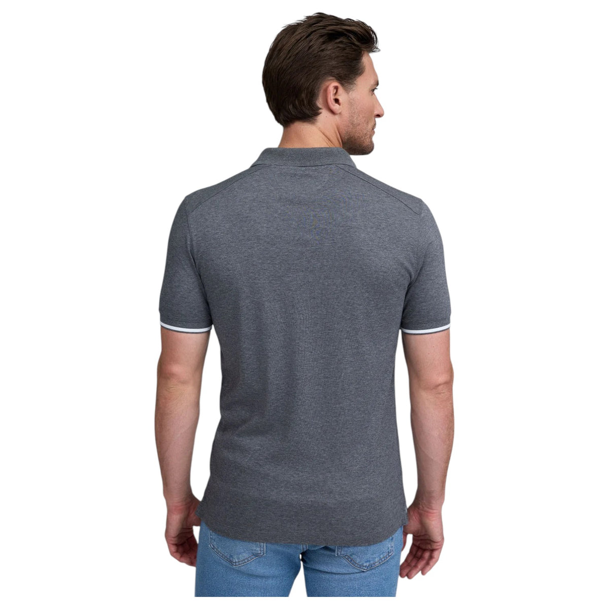 Raffi Polo Shirt In Charcoal RW24196 Charcoal