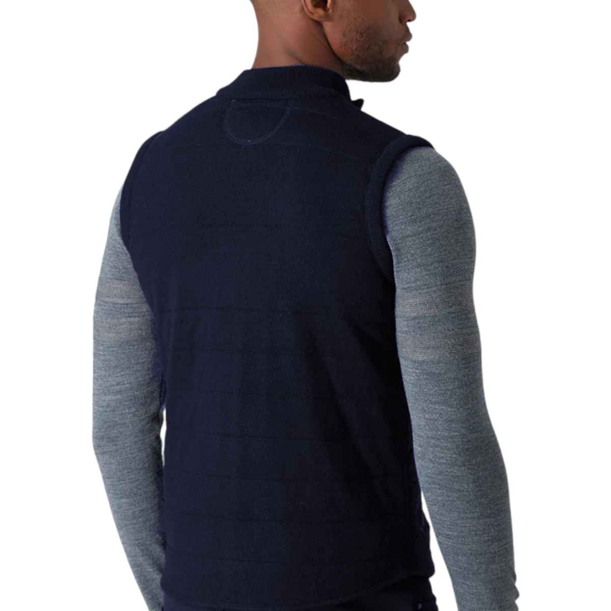 Raffi Zip Front Vest HWQ17230-Z Navy