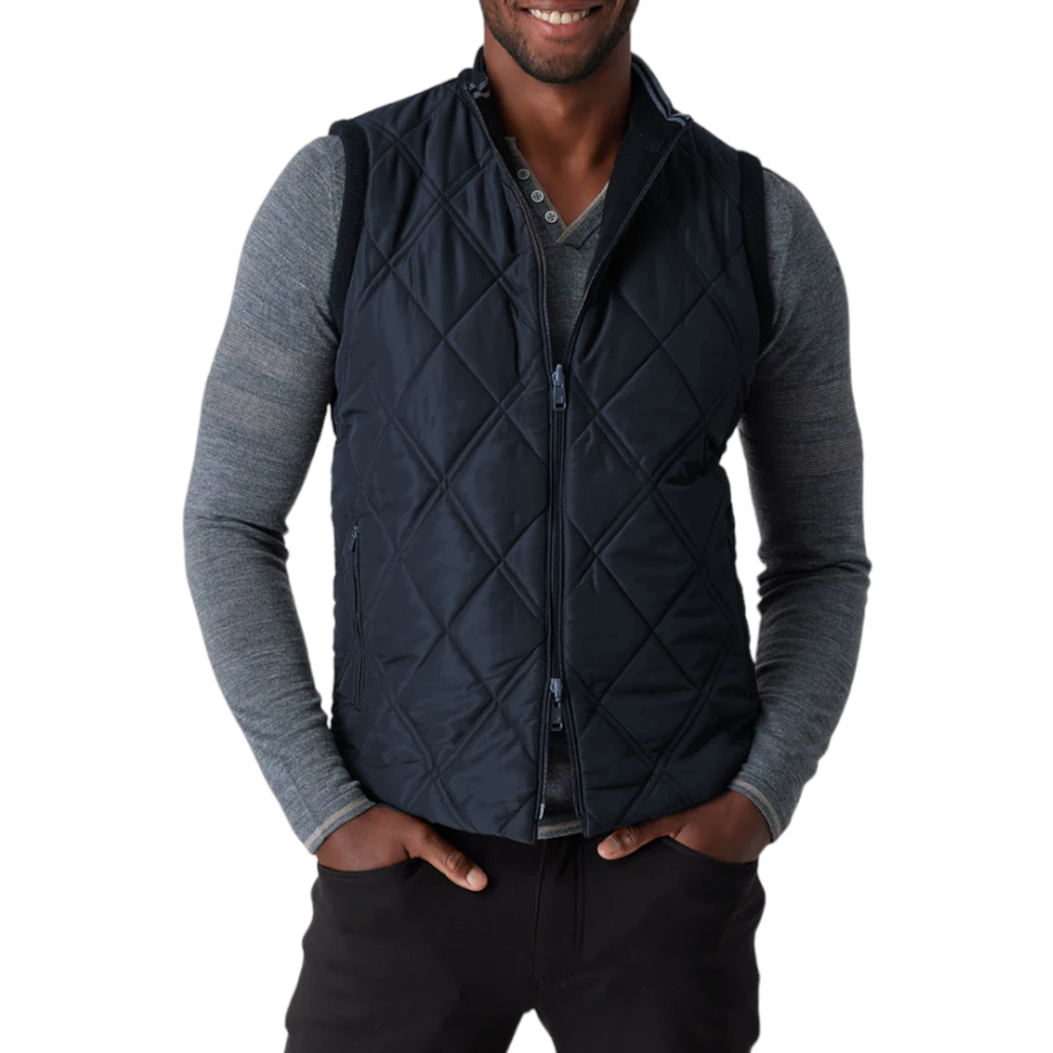 Raffi Zip Front Vest HWQ17230-Z Navy