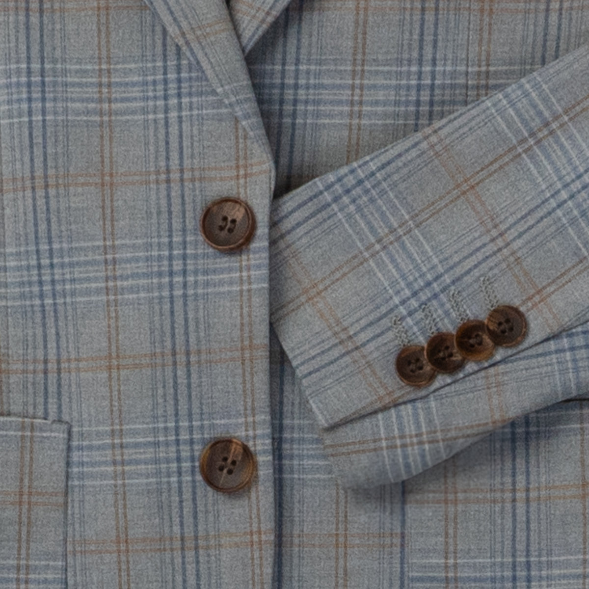 Isaac Mizrahi Boys 2pc Plaid Suit In Gray st2666