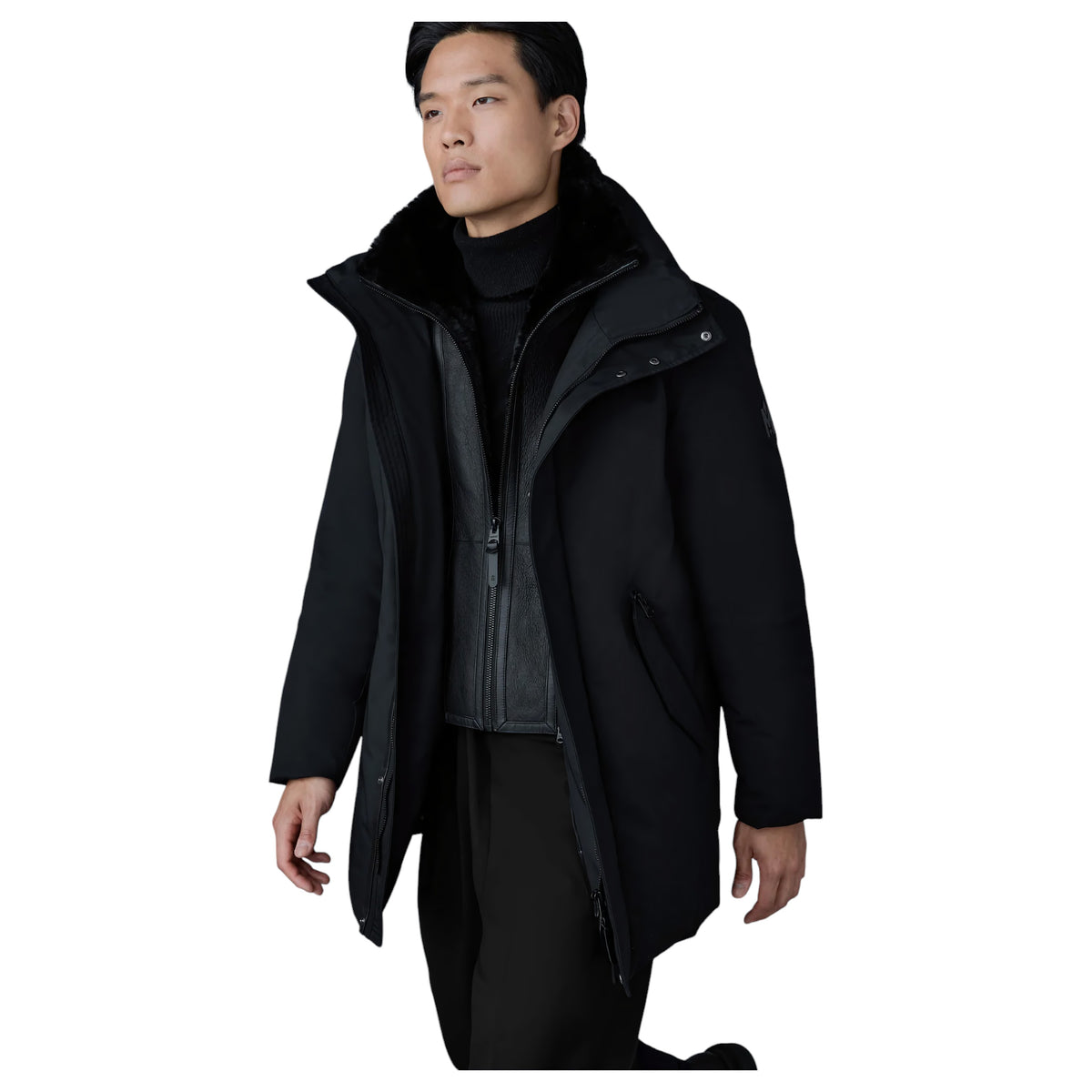Mackage SULLIVAN-Z Men's 2-in-1 Nordic Tech Down Coat Black