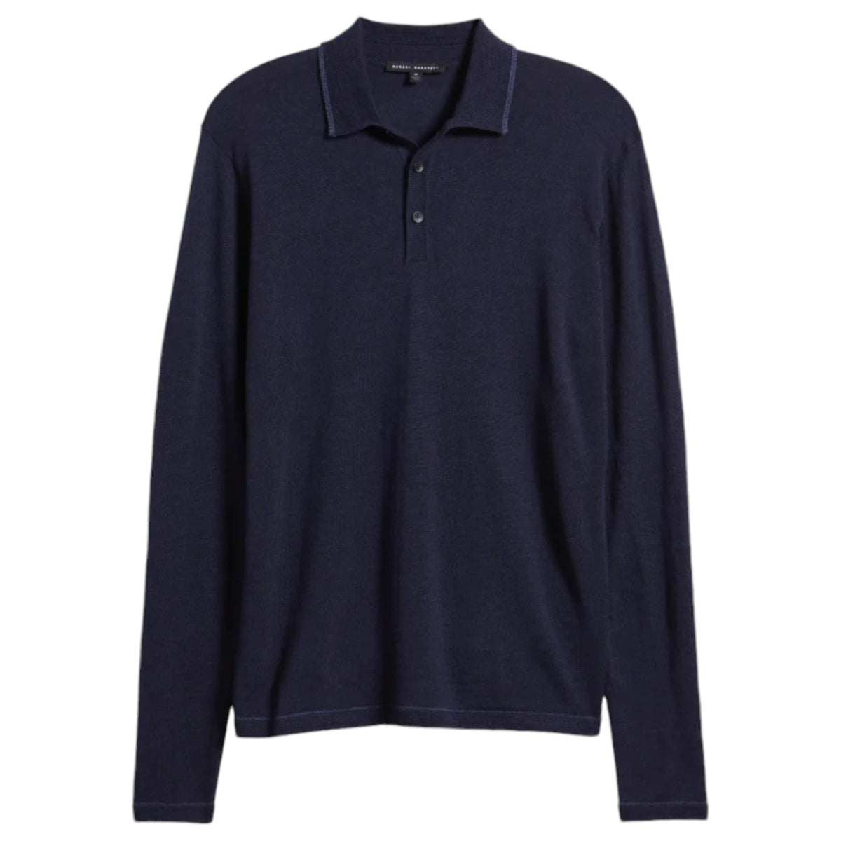 Robert Barakett Long-Sleeve Polo In Navy RB41550 Navy