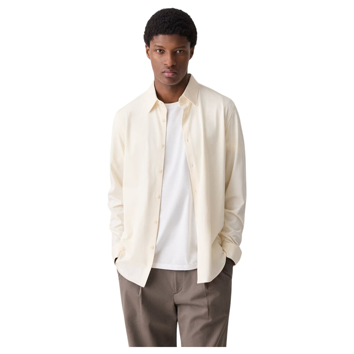 Theory Sylvain Shirt in Structure Knit J0794505