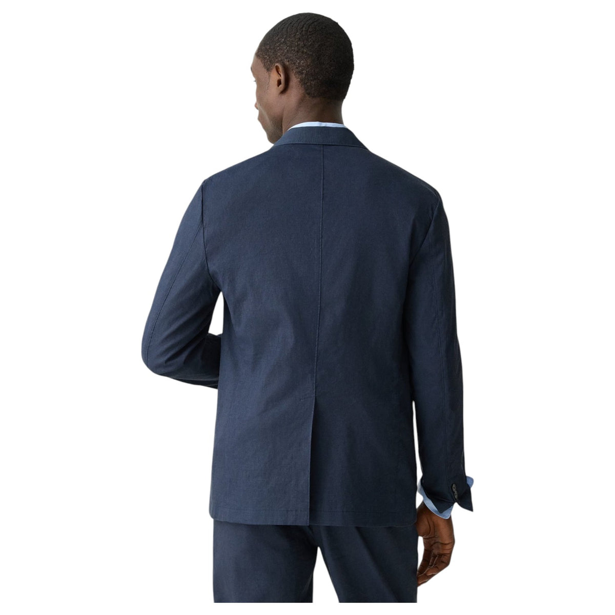 Theory Clinton Blazer in Good Linen In Navy P0373104