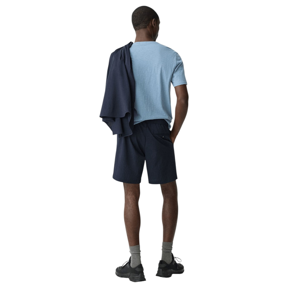Theory Curtis Drawstring Short in Kelso Nylon P0377221