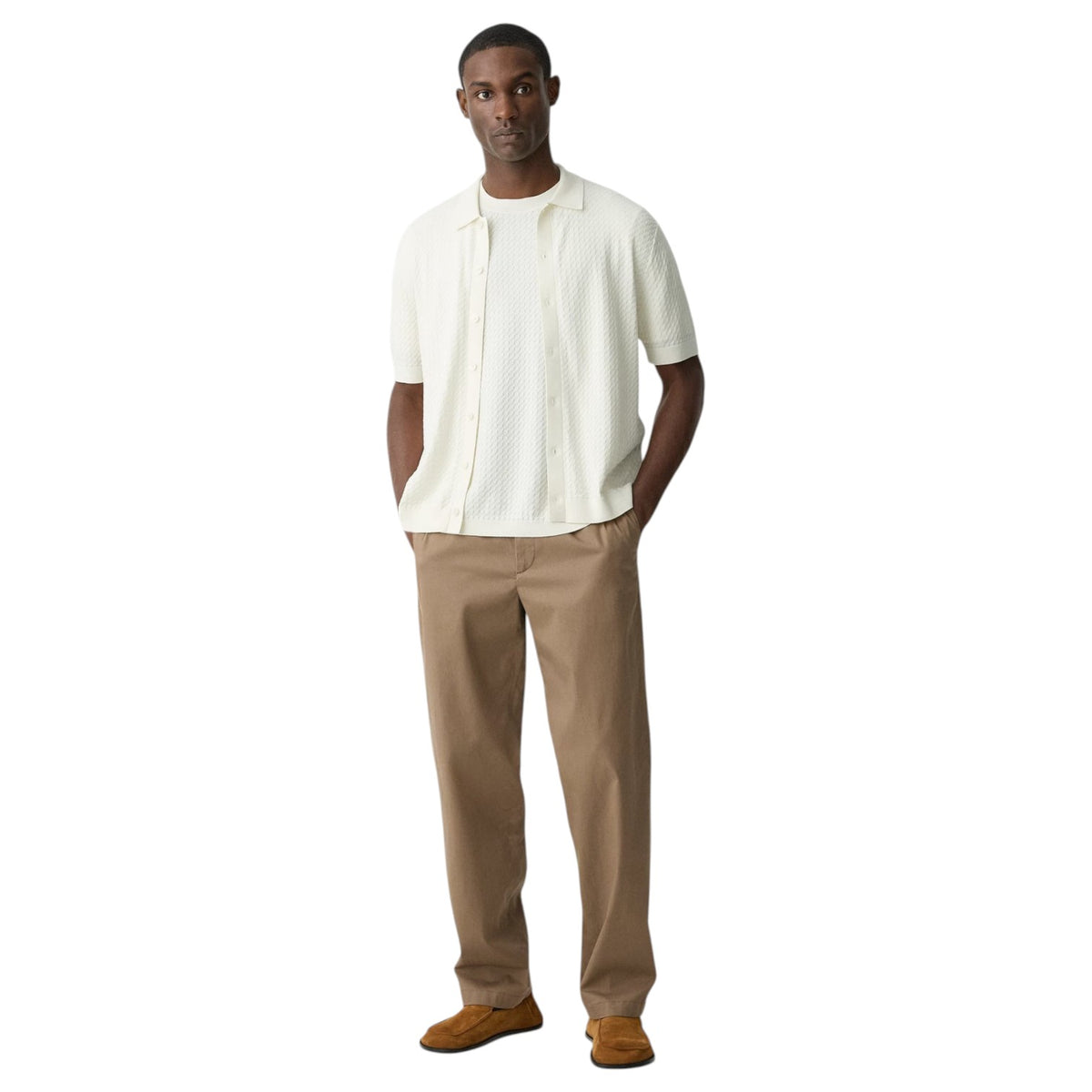Theory Short-Sleeve Knit Shirt Style P0384702