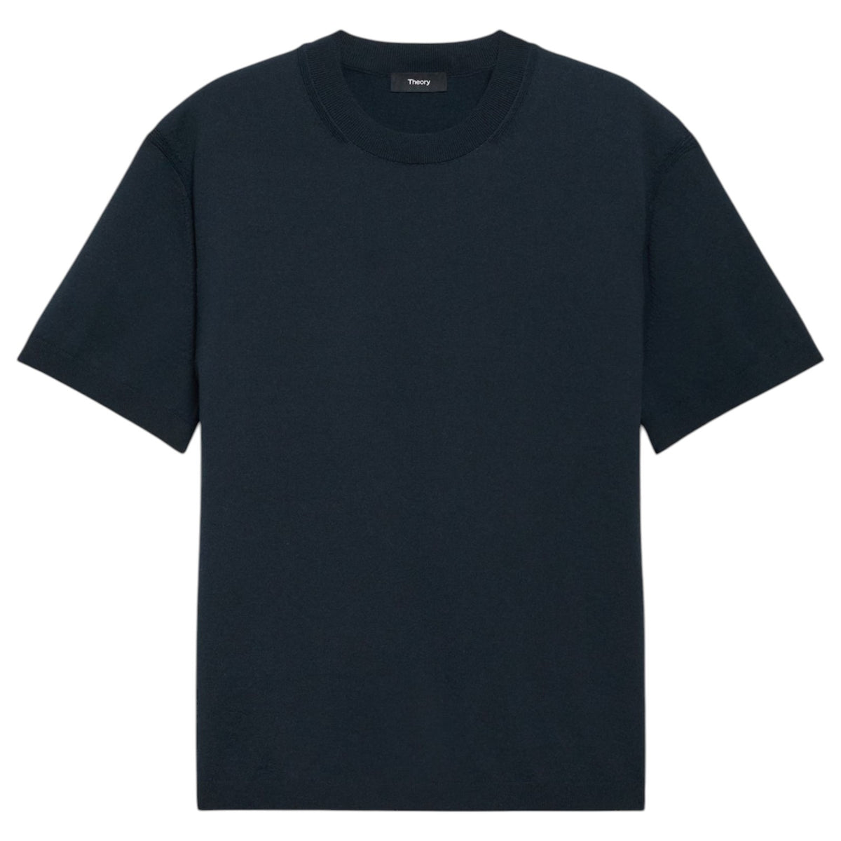 Theory Relaxed Crewneck Tee in Cotton Light Twist In Navy P0584704 Navy