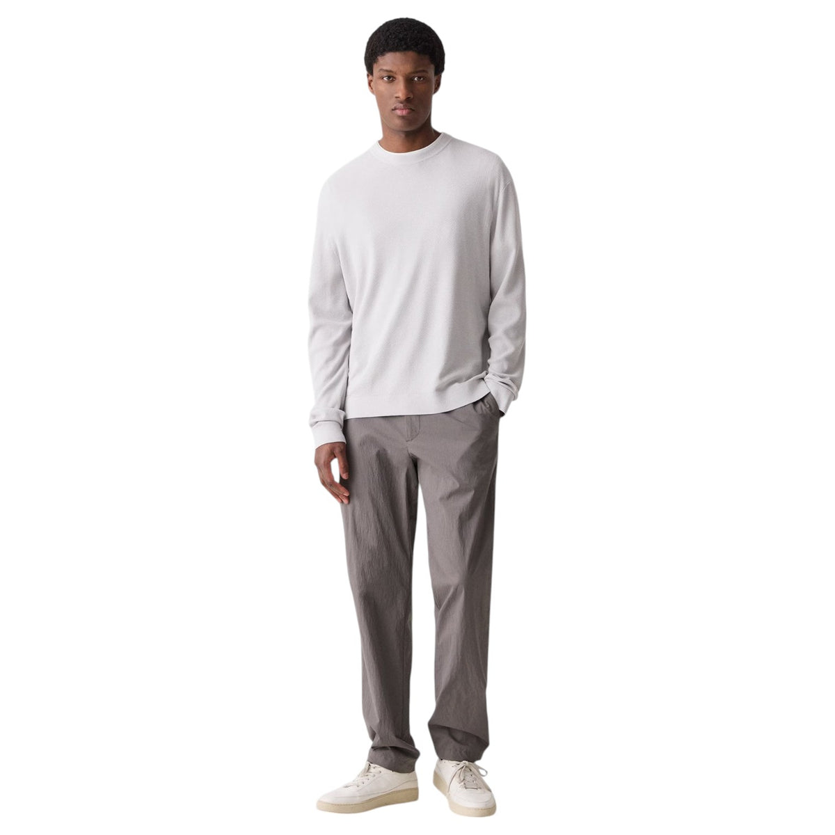 Theory Crewneck Sweatshirt in Silk-Cotton Q0482703