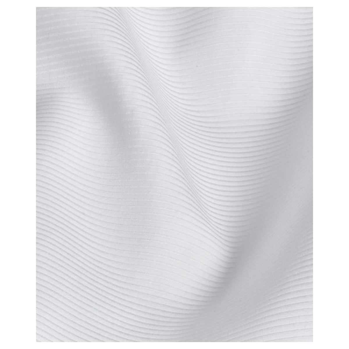 David Donahue Horizontal Rib French Cuff Formal Shirt In White TT3810110 White