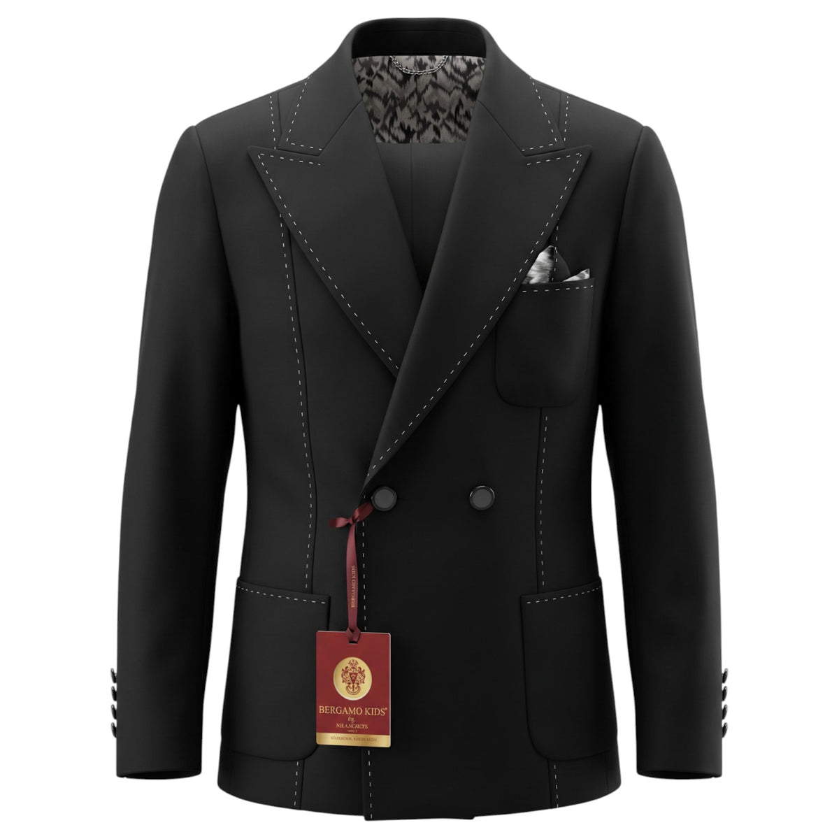 Milano Boys Bergamo Suit 3031/26 Black