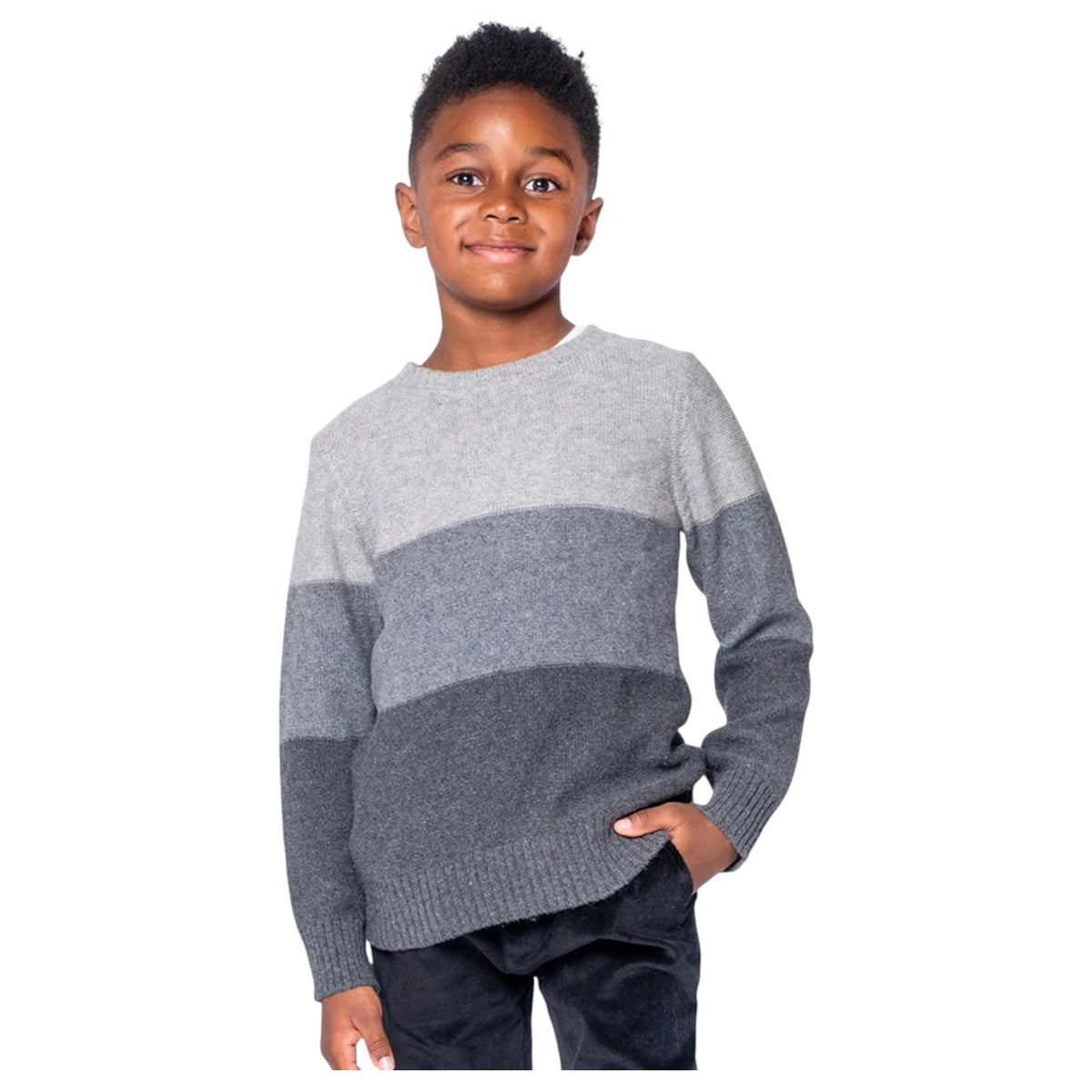 Appaman Kos Sweater Grey Ombre E1KOS