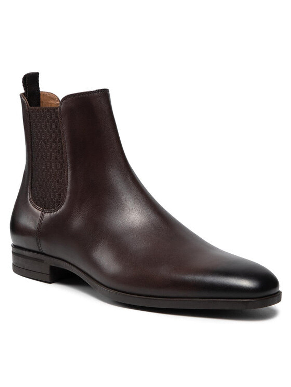 BOSS Men's Kensington Leather Chelsea Boots in Dark Brown 50454497-209
