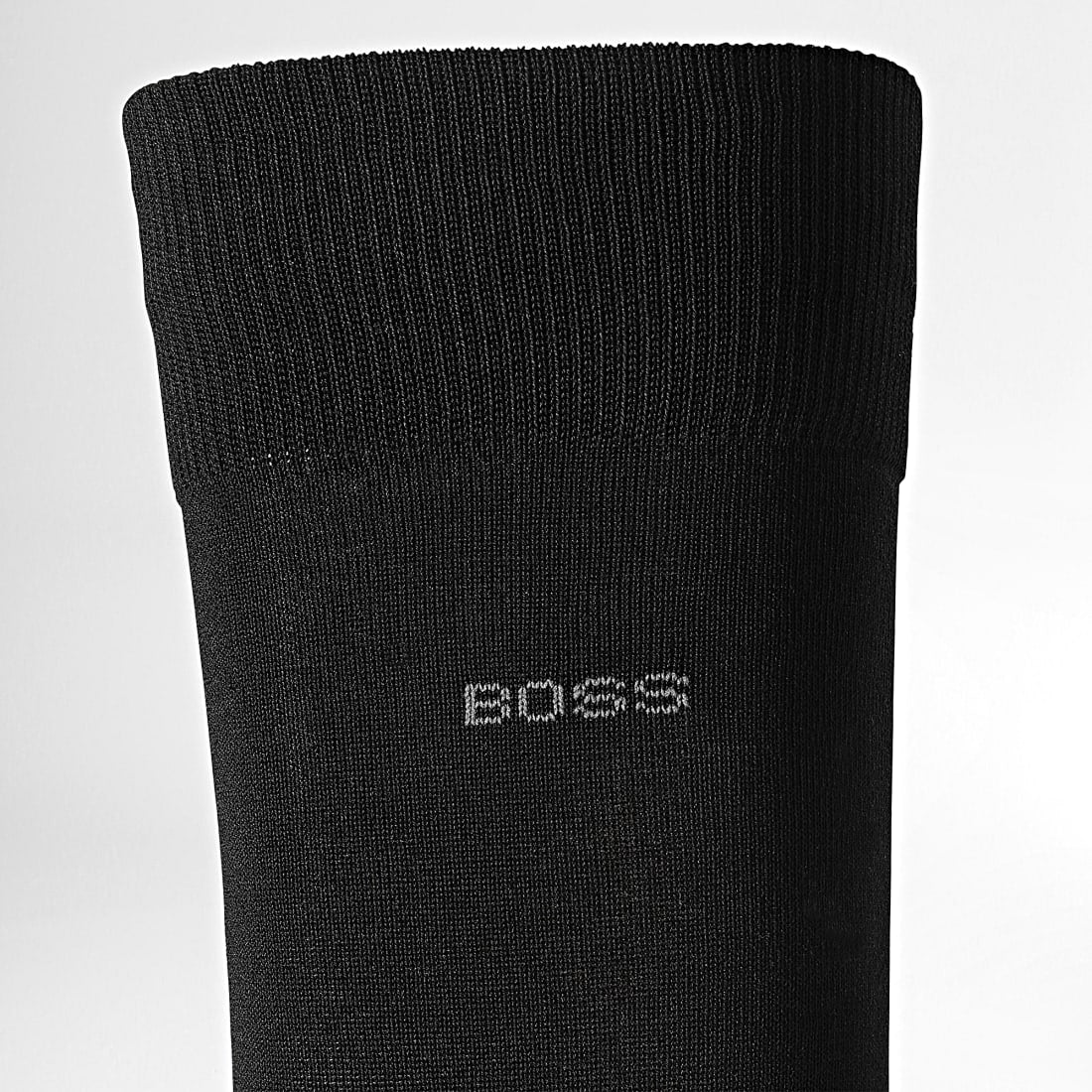BOSS Logo-Embroidered Cotton Socks-Black/Navy 50469857