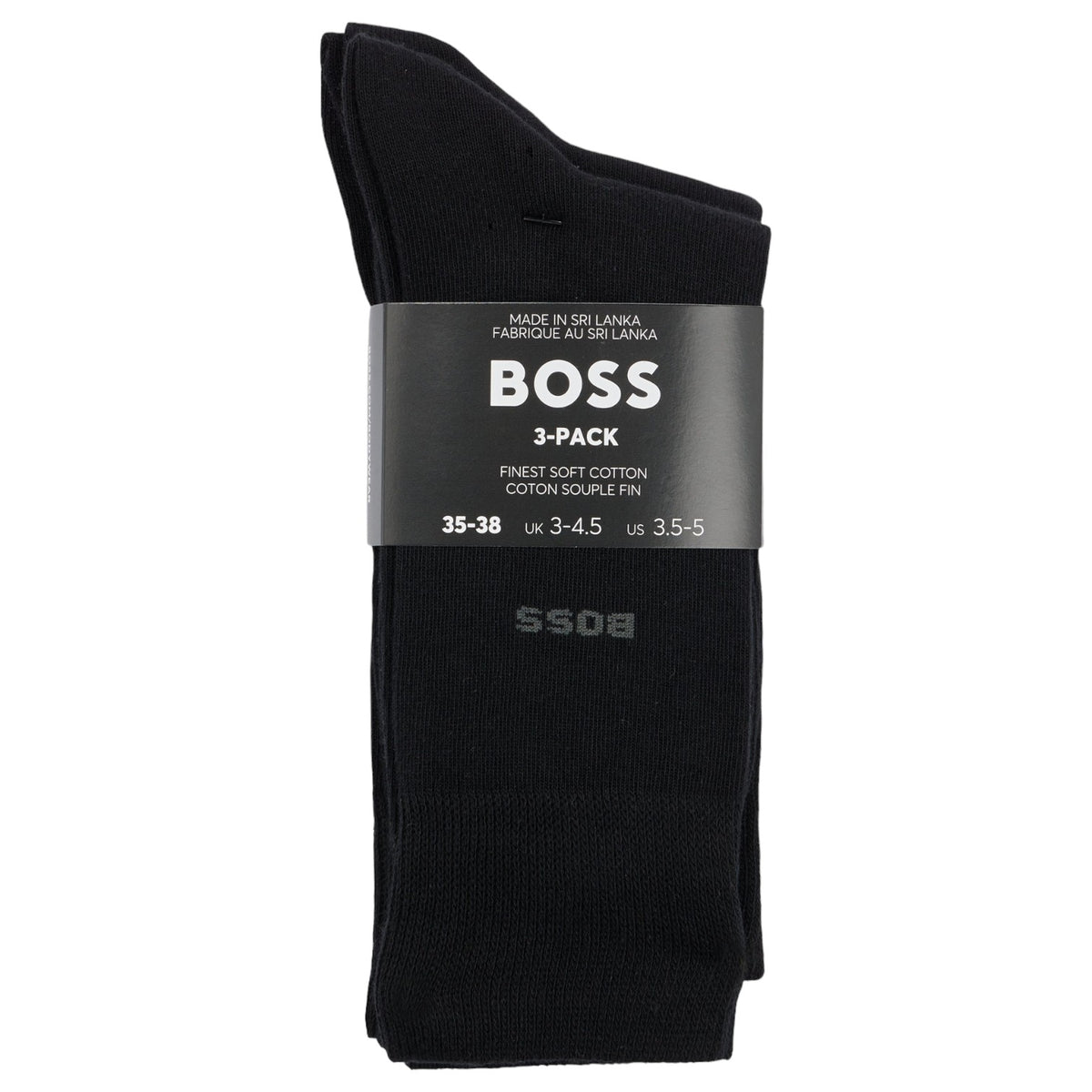 Boss Three-Pack Of Regular-Length Socks In Stretch Fabric 50469839