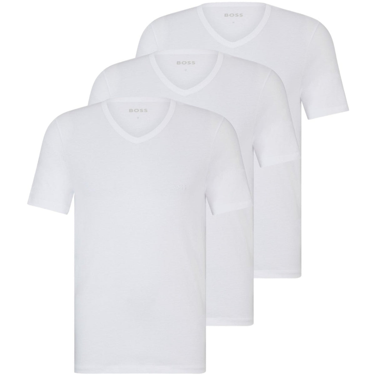 BOSS Three-Pack of V-Neck T-Shirts in Cotton Jersey 50475285-100