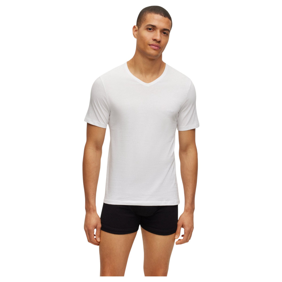 BOSS Three-Pack of V-Neck T-Shirts in Cotton Jersey 50475285-100