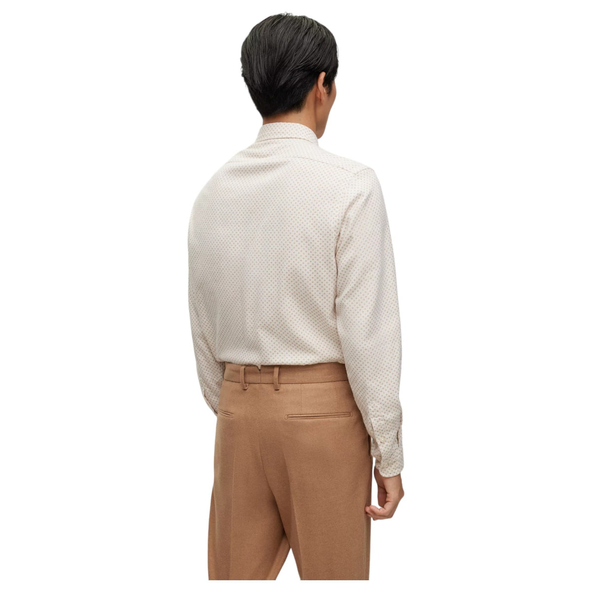 REGULAR-FIT SHIRT IN PRINTED COTTON WITH SPREAD COLLAR 50503033-260