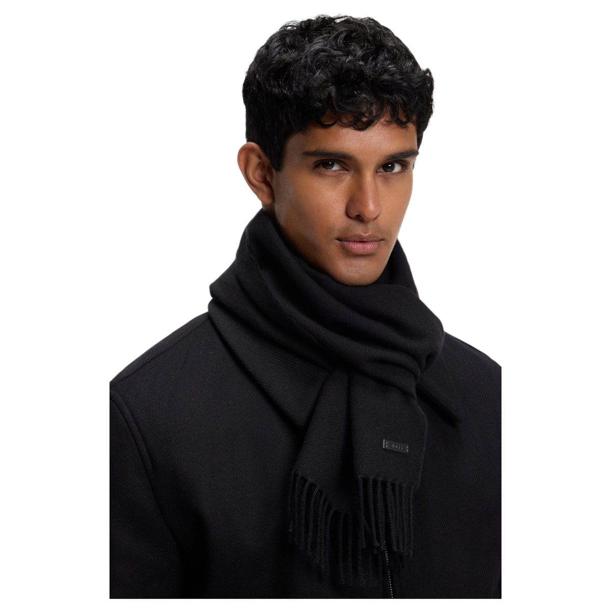 BOSS Men's Naster Italian Wool Scarf