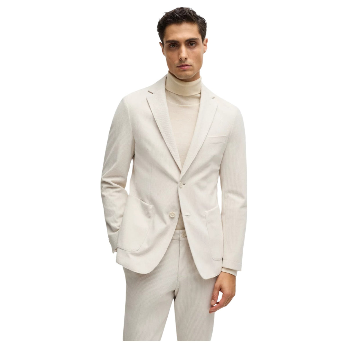 Boss Slim-fit jacket in performance corduroy 50527909 131 Beige