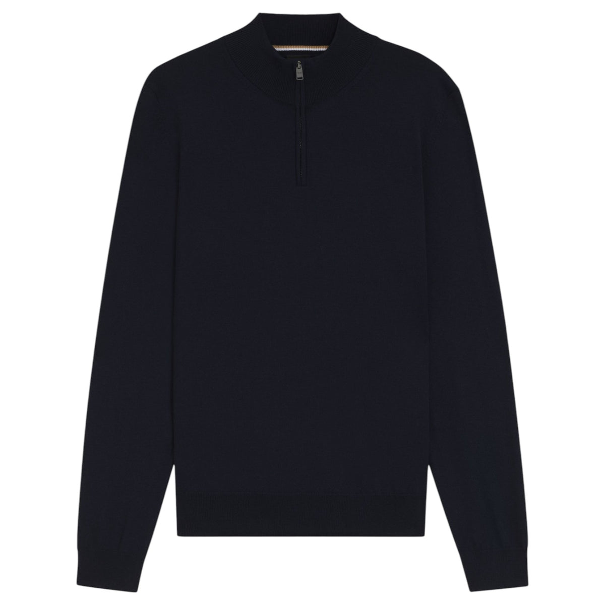 Hugo Boss Zip-neck sweater in virgin wool 50528300