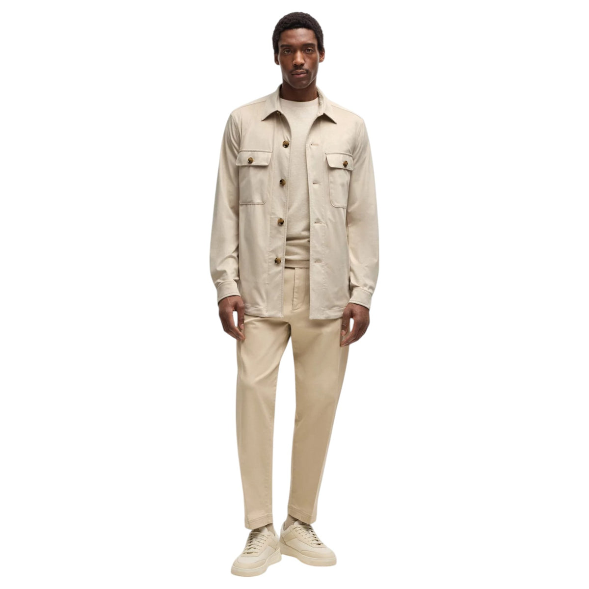 Boss Relaxed-Fit Overshirt In Super-Stretch Fabric 50535666-131