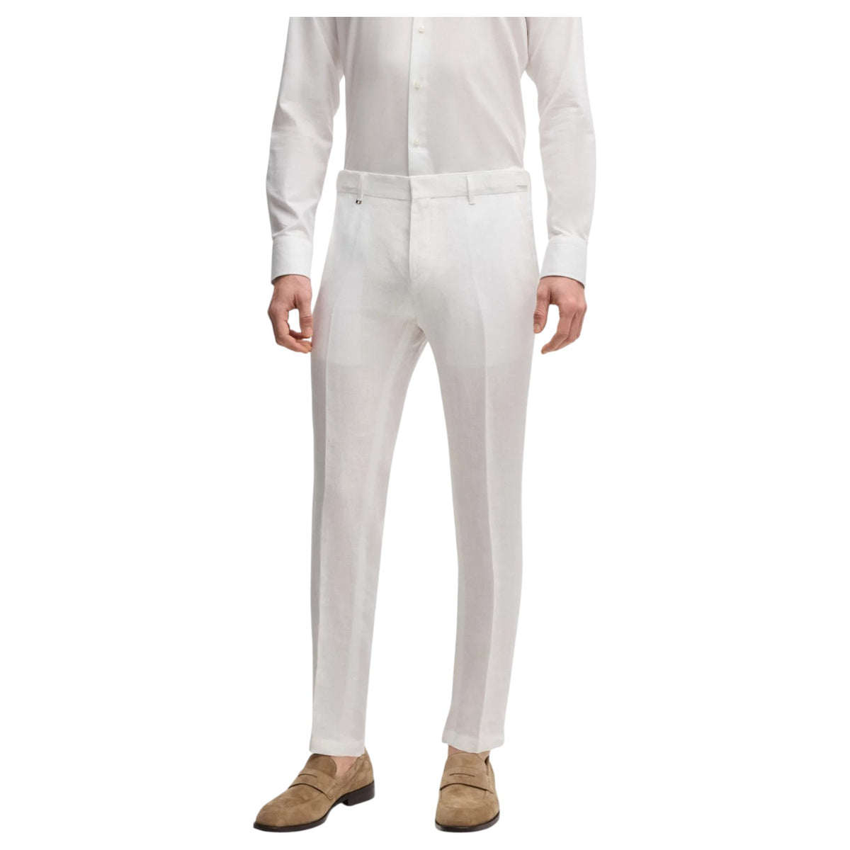 Boss Formal Trousers In Linen Canvas 50540518