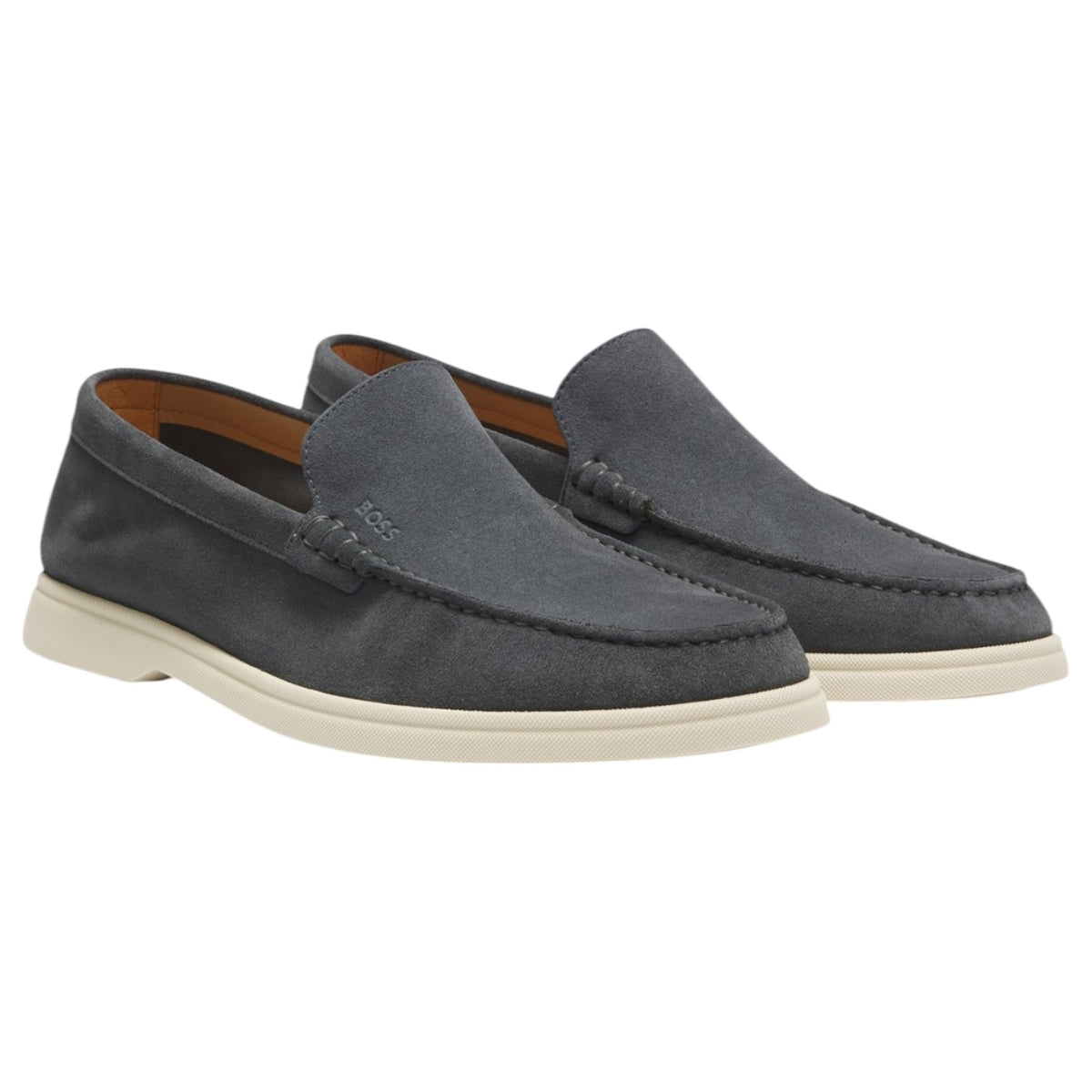 BOSS Suede Loafers With Debossed Logo 50543083