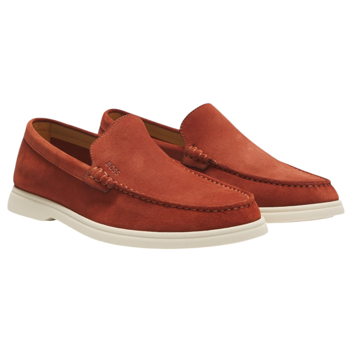 BOSS Suede Loafers With Debossed Logo 50543083