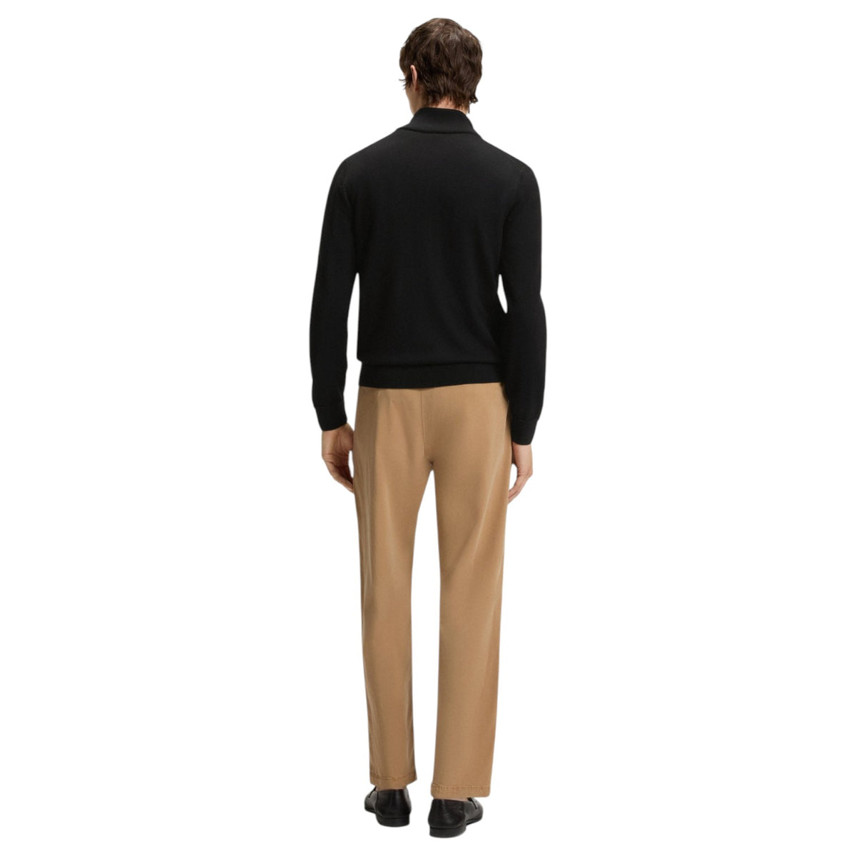 Boss Zip-Up Cardigan In Virgin Wool 50543153
