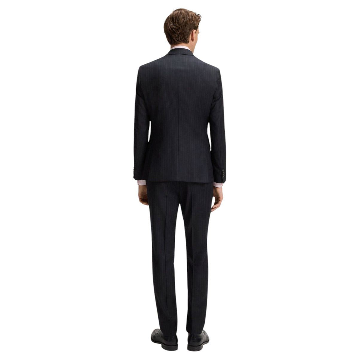 Boss Slim-Fit Suit In Striped Virgin Wool 50546121