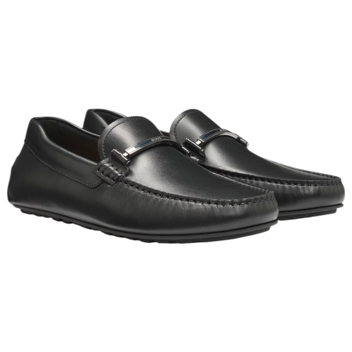 Hugo Boss Leather Loafers With Branded Hardware 50548100 001