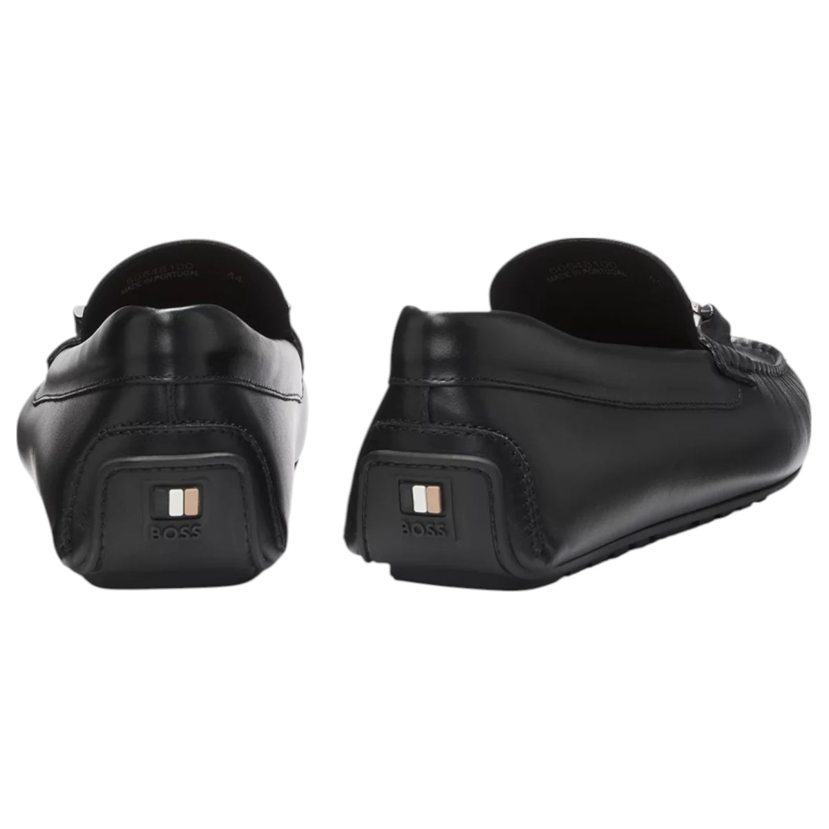 Hugo Boss Leather Loafers With Branded Hardware 50548100 001
