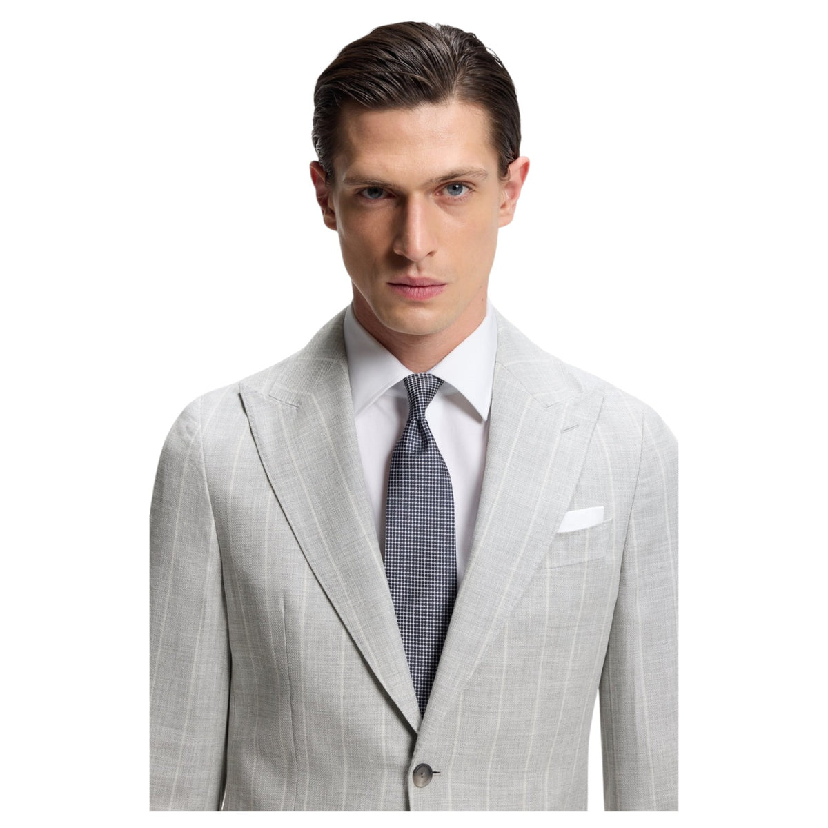 BOSS Two-Piece Slim-Fit Suit In Cotton And Virgin Wool 50561849