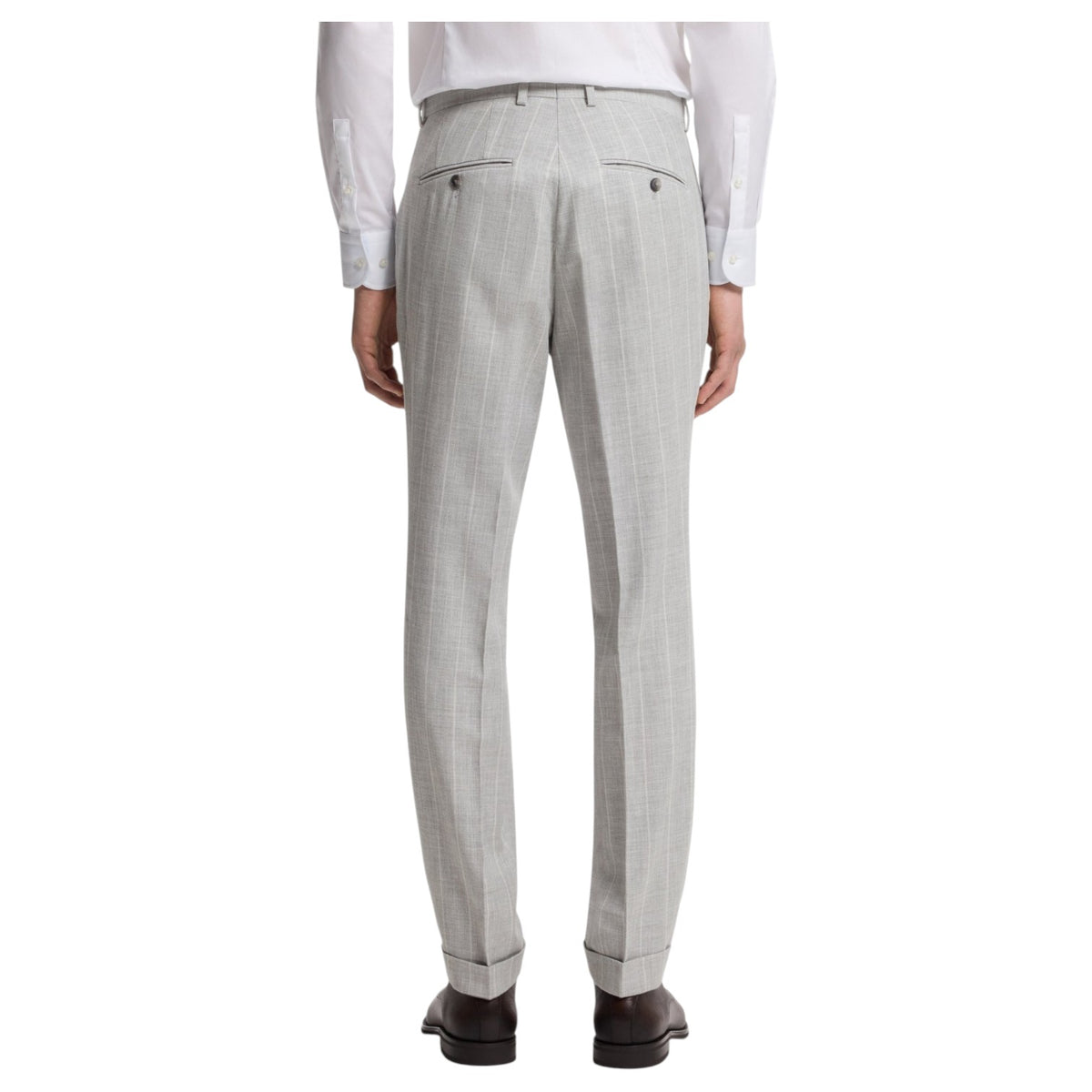 BOSS Two-Piece Slim-Fit Suit In Cotton And Virgin Wool 50561849