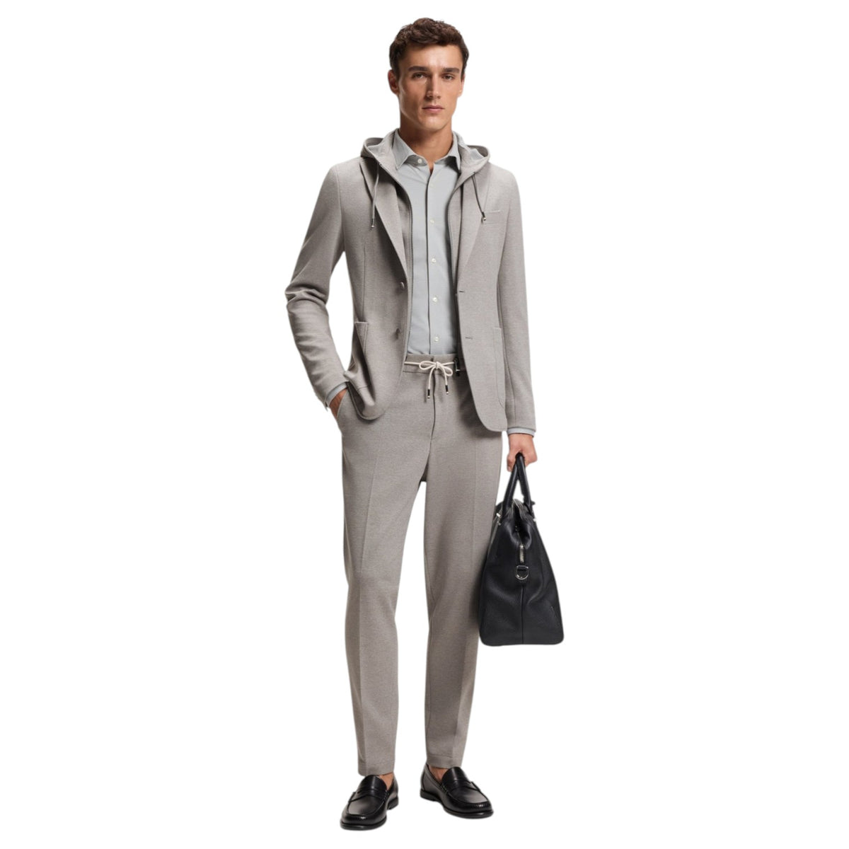 Boss Slim-Fit Blazer With Integrated Hoodie
