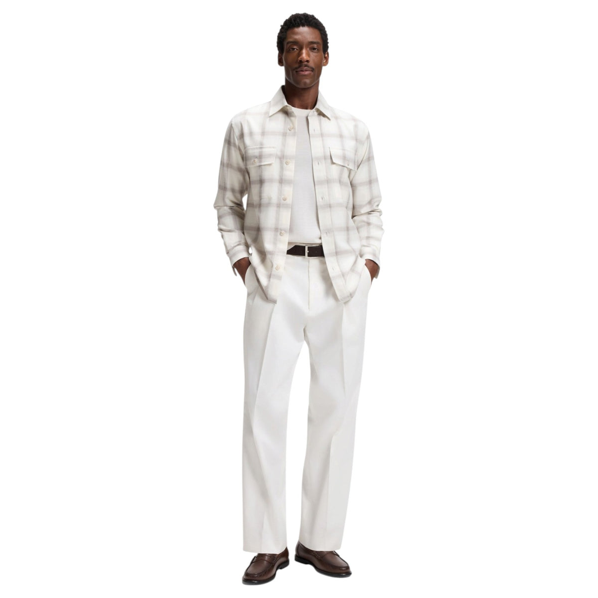 BOSS Regular-Fit Virgin Wool Crew Neck Sweater