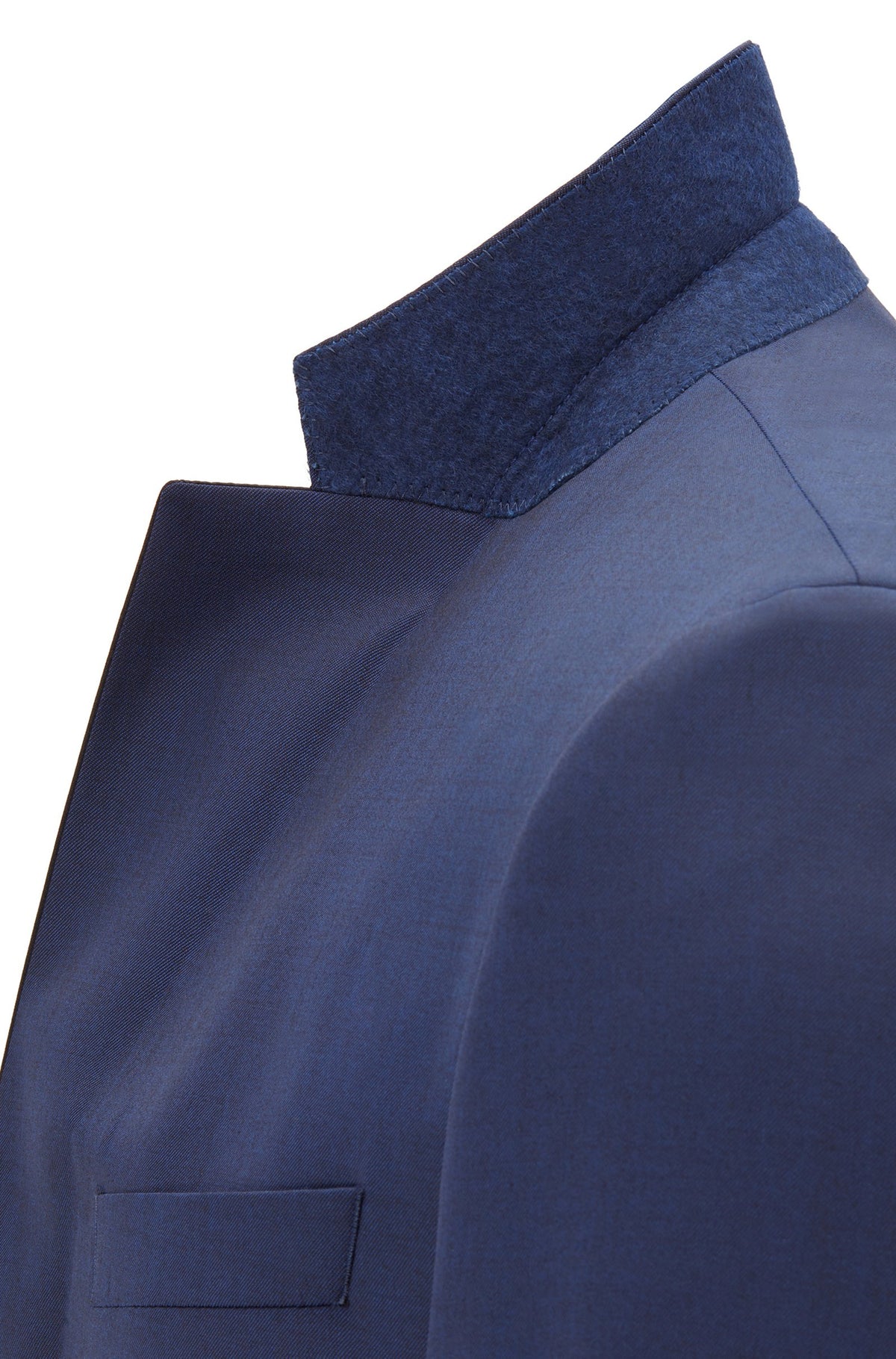 BOSS Slim-Fit Tuxedo in Virgin Wool with Silk Trims-Blue 50400489-401