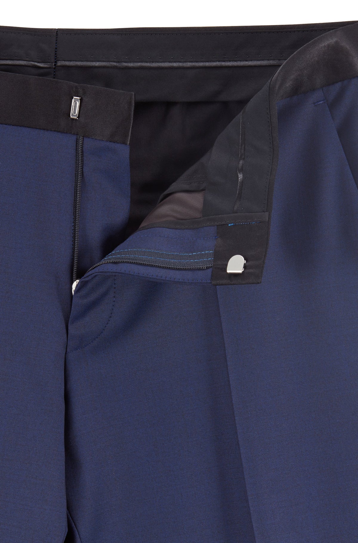 BOSS Slim-Fit Tuxedo in Virgin Wool with Silk Trims-Blue 50400489-401