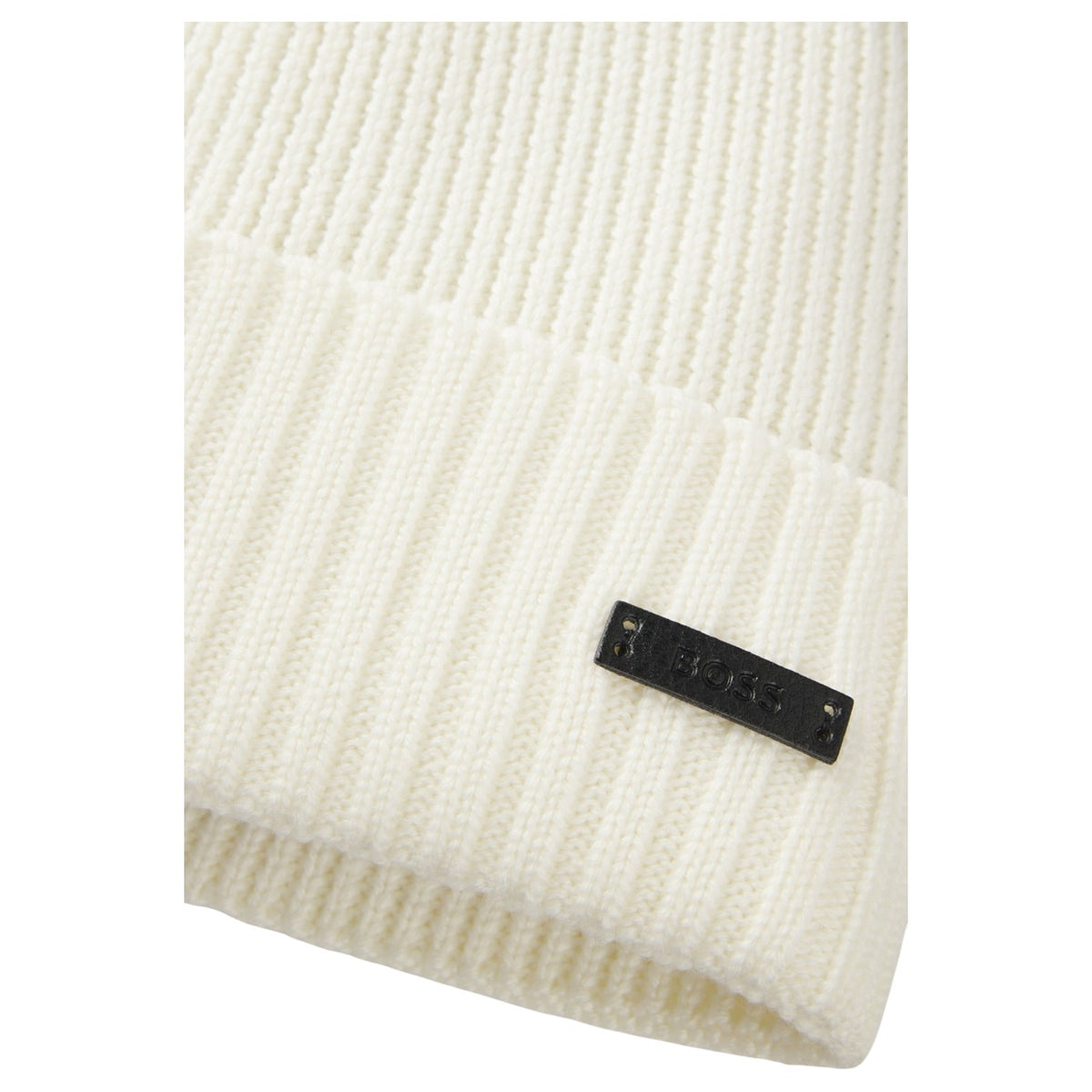 BOSS Men's Fati Rib-Knit Virgin Wool Beanie 50495306