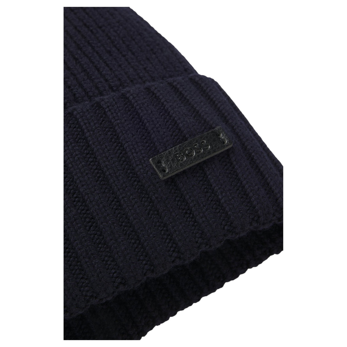 BOSS Men's Fati Rib-Knit Virgin Wool Beanie 50495306
