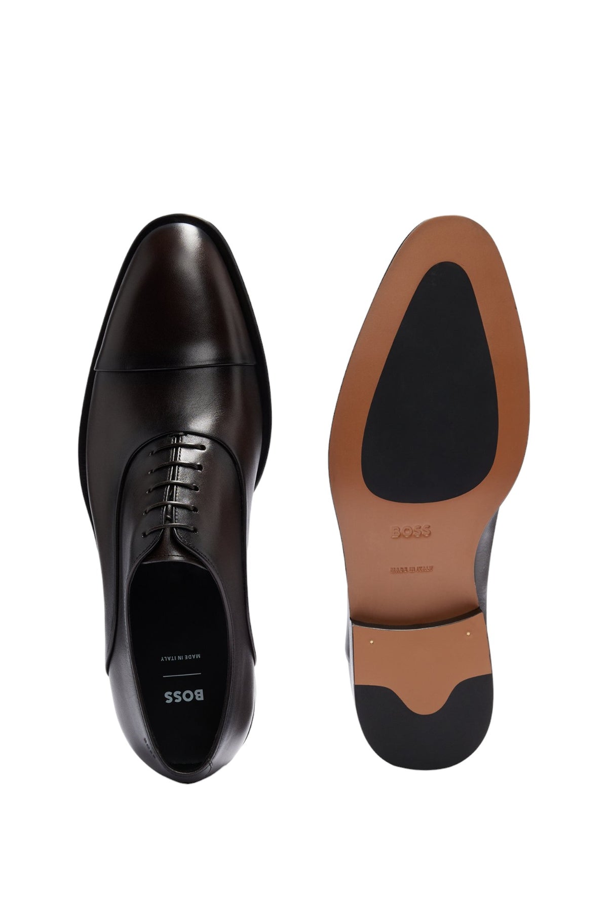 BOSS Dark Brown Derrek Oxford Dress Shoe 50495997-203