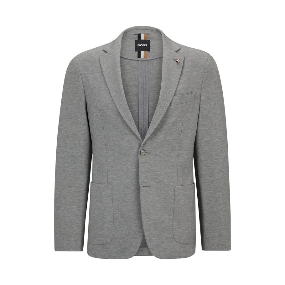 BOSS Men's Slim-Fit Jacket in Melange Stretch Jersey