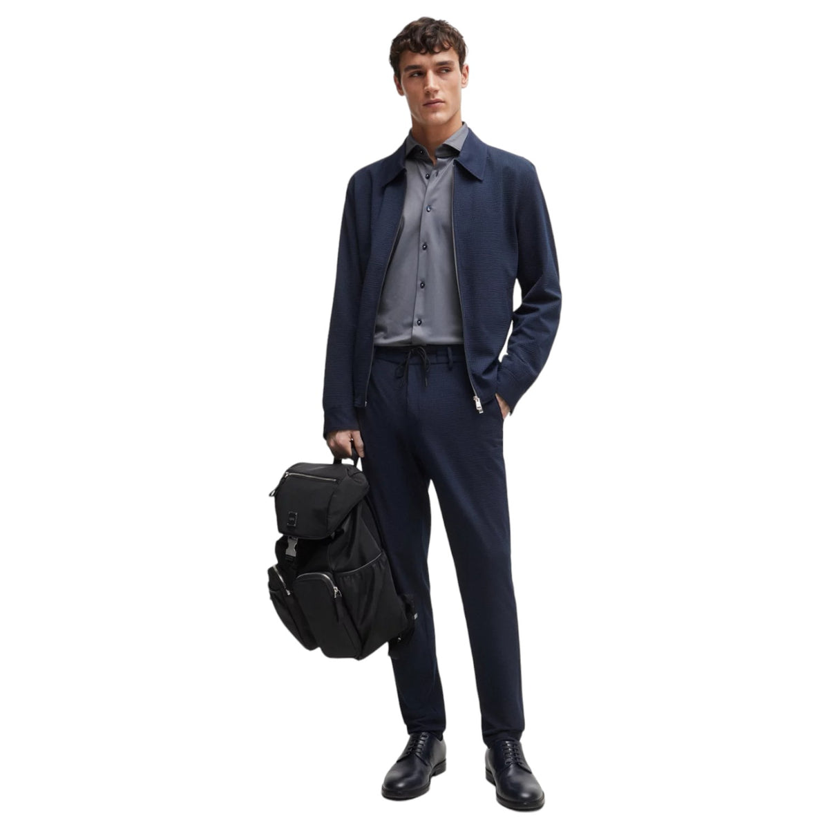 Boss Slim-Fit Shirt In Structured Performance-Stretch Fabric 50503533 475