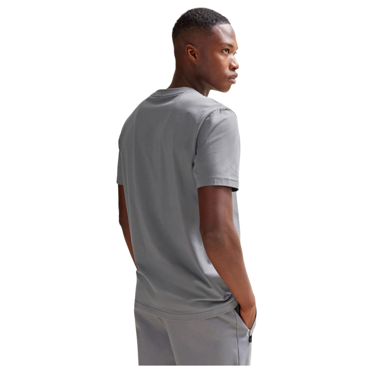 Stretch-Cotton Regular-Fit T-Shirt With Seasonal Artwork In Grey 50506372 036