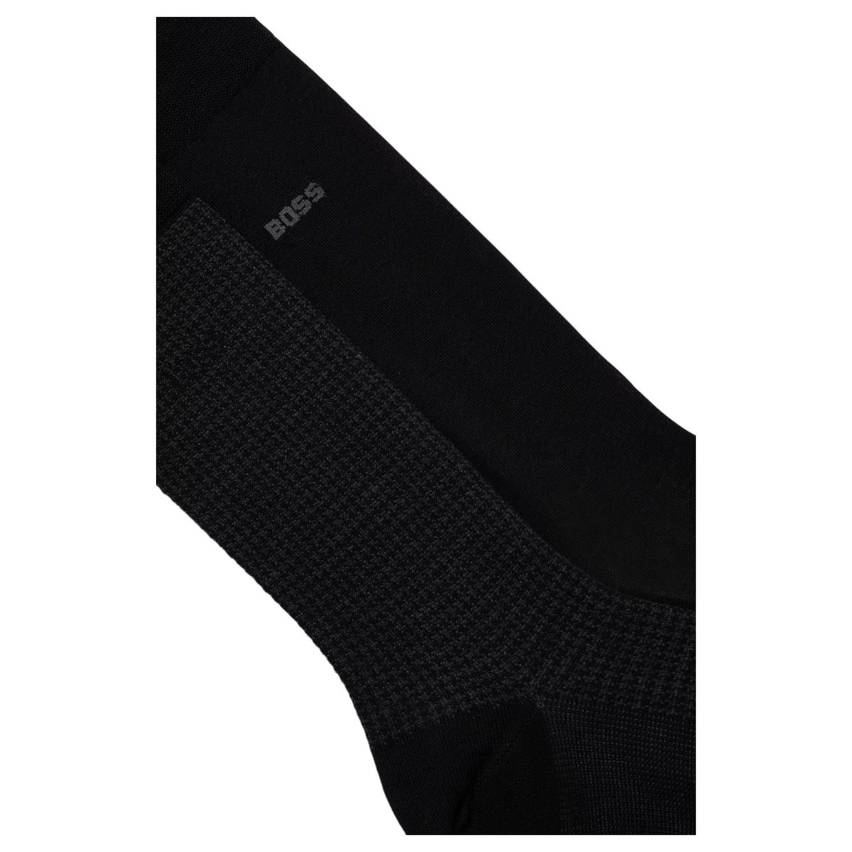 BOSS Houndstooth Mc Socks 2 Pairs In Black 50509442 001