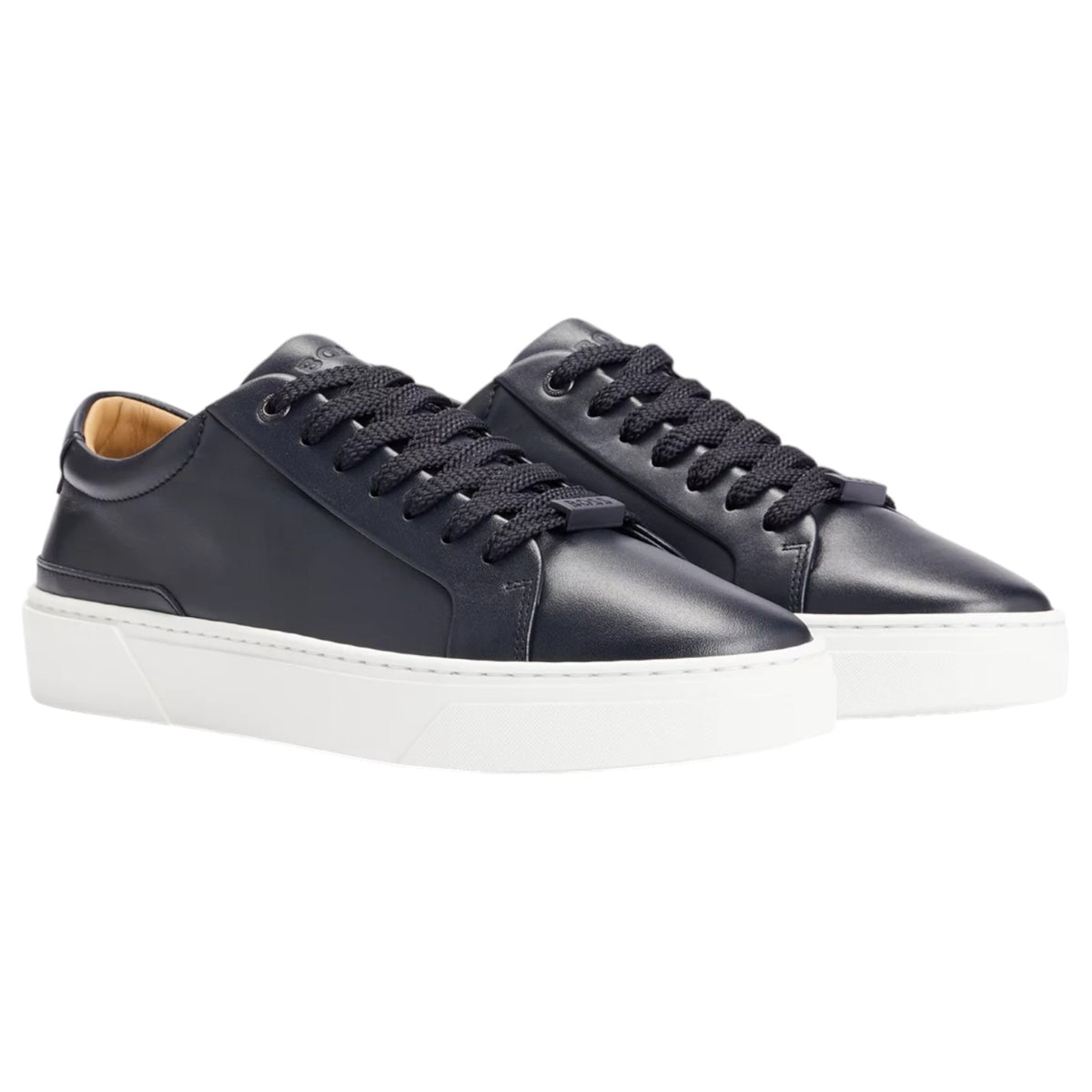 Boss Leather Low Sneakers With Branding And Rubber Outsole 50510634-401