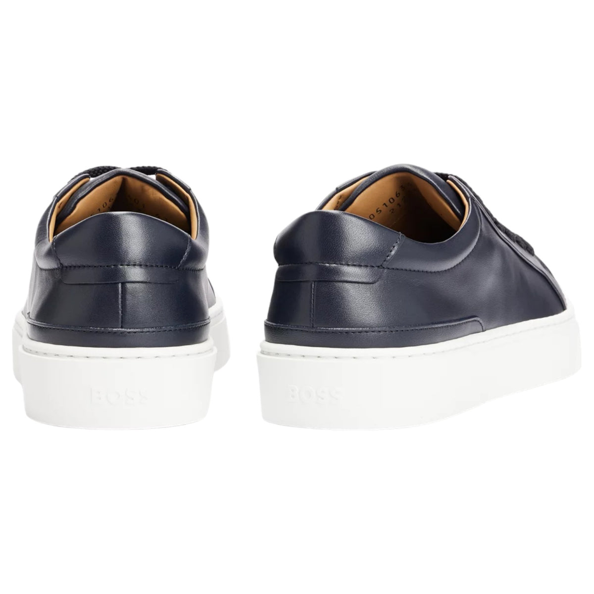 Boss Leather Low Sneakers With Branding And Rubber Outsole 50510634-401