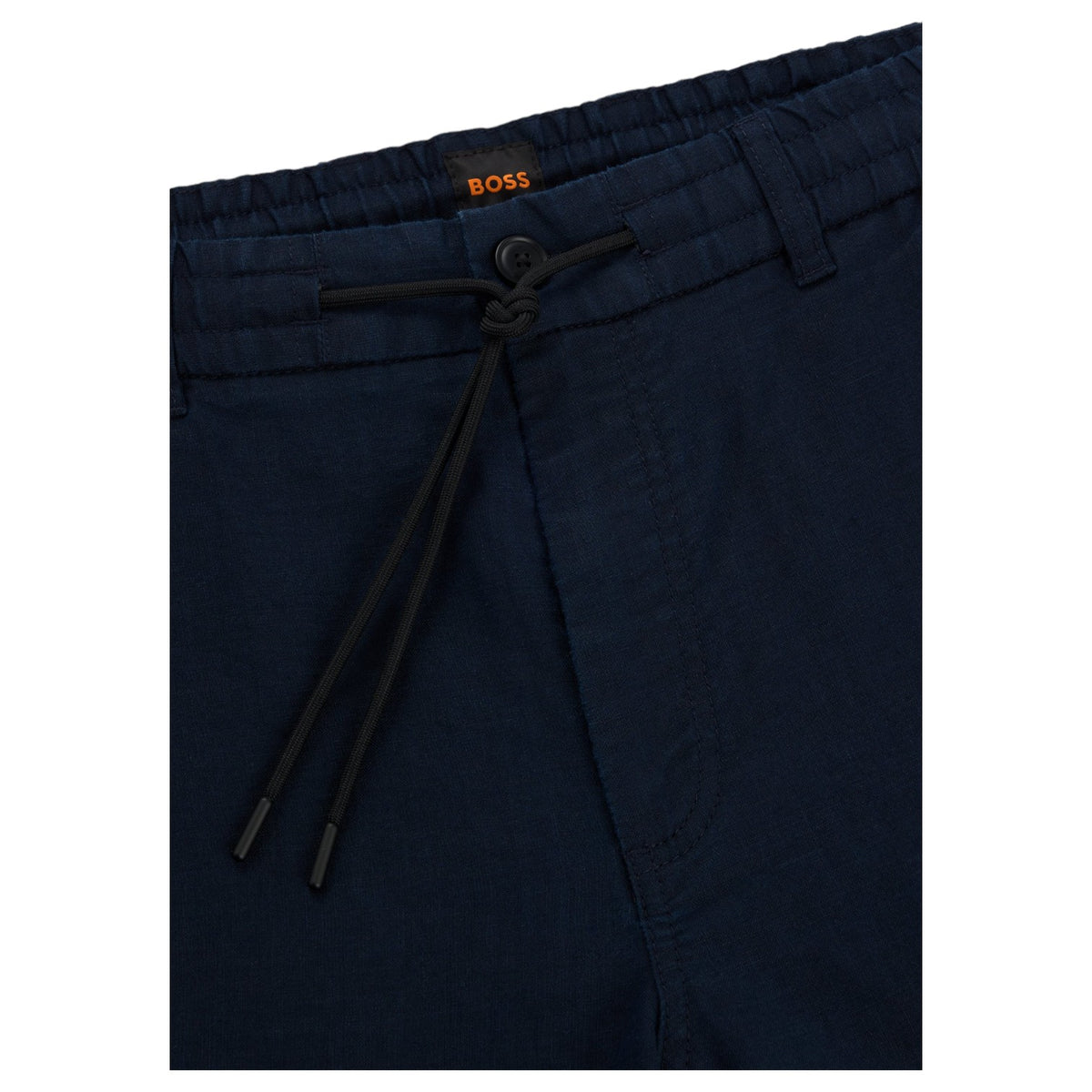 HUGO BOSS Tapered-Fit Shorts In A Linen Blend 50513027 404