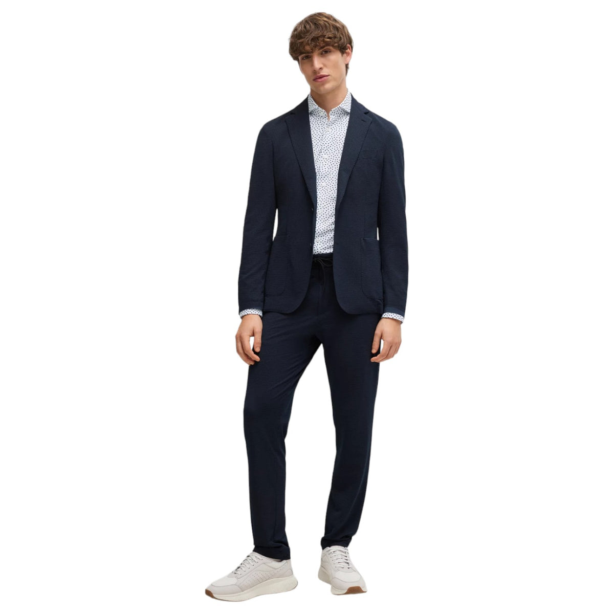 Boss Slim-Fit Shirt In Printed Performance-Stretch Fabric 50513429 120
